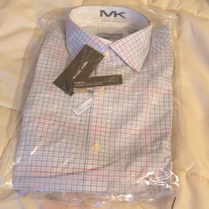 Dress Shirt Michael Kors airsoft stretch dress shirt mens medium NWT